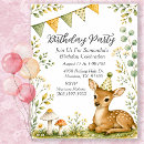 Search for baby deer birthday invitations Forest