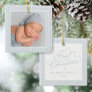 Search for blue and white christmas tree decorations Baby boy