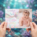 Search for oneder the sea birthday invitations Whimsical mermaid tail design