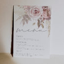 Search for dinner party menu invitations Floral