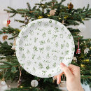 Search for green christmas tree plates Santa