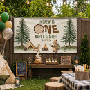 Search for happy 1st birthday banners One happy camper