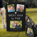 Search for best dad by par golf towels Black and white