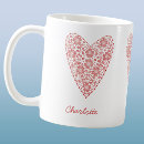 Search for white red mugs Floral
