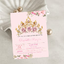 Search for tiara baby shower invitations Floral