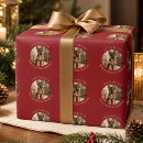 Search for christmas dog wrapping paper Red