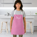 Search for pink polka dots aprons For kids