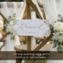 Search for gold reserved wedding signs Elegant