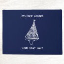 Search for welcome aboard doormats Boat owner