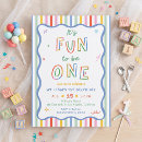 Search for fun to be one invitations Striped