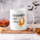 Search for cat and moon mugs Halloween