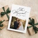 Search for christmas wedding announcement cards Elegant