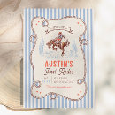 Search for vintage 1st birthday invitations Boy