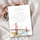 Search for golden gate bridge wedding invitations San francisco