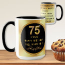 Search for 75th birthday mugs Dad