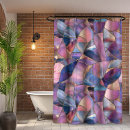 Search for stained glass pattern shower curtains Purple