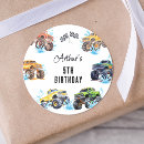 Search for monster birthday stickers Truck birthday party