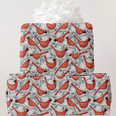 Search for bird christmas wrapping paper Red
