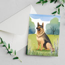 Search for german shepherd puppy cards Watercolor