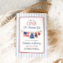 Search for patriotic 1st birthday invitations Red white and blue