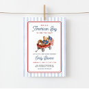 Search for all american boy invitations Red white and due