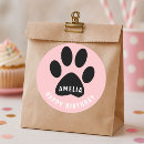 Search for pink paw print stickers Birthday