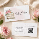 Search for wedding cake business cards Feminine
