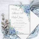 Search for blue hydrangea wedding invitations Pretty