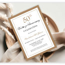 Search for simple 50th wedding anniversary invitations Black and white