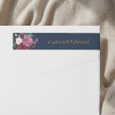 Search for red wedding return address labels Marsala