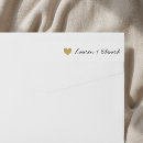 Search for gold heart return address labels Modern