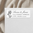 Search for rustic flowers return address labels Botanical