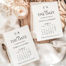 Search for digital calendars invitations Modern elegant