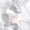 Search for bridal shower water bottle labels Floral