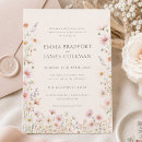Search for modern bohemian wedding invitations Whimsical wildflowers