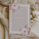 Search for beige roses wedding invitations Boho
