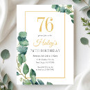 Search for 76th birthday invitations Elegant