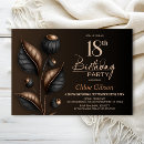 Search for black copper invitations Botanical
