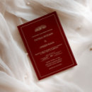 Search for ornate maroon border invitations Couple