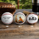 Search for best dad ever baseballs Black and white