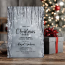 Search for black and silver christmas invitations Elegant
