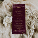 Search for burgundy wedding programs Modern