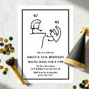 Search for 47th invitations Black and white