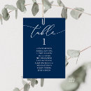 Search for navy table cards Modern calligraphy