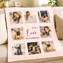 Search for dog picture blankets For her