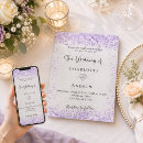 Search for lavender and silver wedding invitations Violet