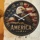 Search for patriotic clocks Rustic