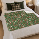 Search for gingerbread man blankets Green