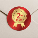 Search for second place stickers Runner up