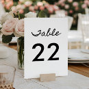 Search for cursive table cards Black